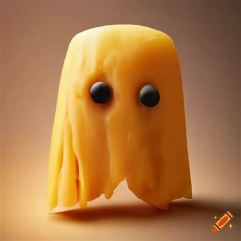 Cheese ghost sculpture