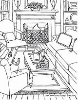 House Interior Coloring Pages At GetColoringscom  Free Printable sketch template