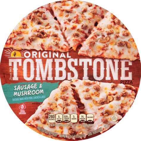 TOMBSTONE Original Sausage & Mushroom Frozen Pizza 22 oz. Pack | Meat ...