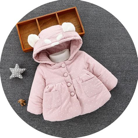 SFC 036 Baby Girls Coats Newborn Outwears Plaid Jacket Kids Autumn Warm Coat with animal hat -in ...