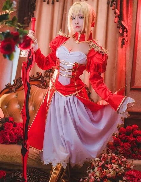 FGO Fate Grand Order Saber Party Wedding Maxi Long Dress Cosplay ...