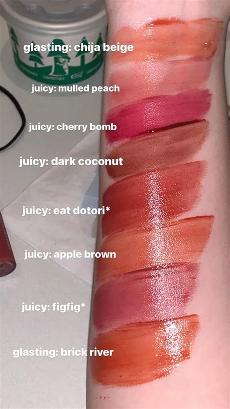 wanted to share swatches of my entire romand lip tint collection!