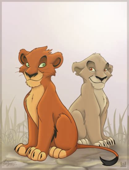 Cub Taka(Scar) and Zira - The lion king cubs Fan Art (29373502) - Fanpop