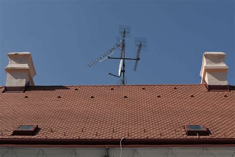 Free picture: antenna, roof, architecture, rooftop, building, house ...