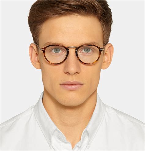 Lyst Persol Round Frame Acetate And Metal Optical | Free Nude Porn Photos