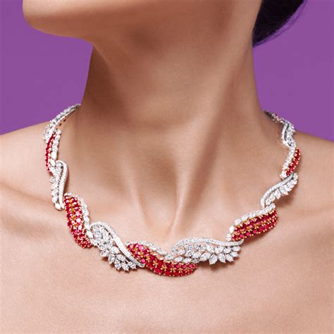 Endless Love Necklace Harry Winston Diamond Necklace, Harry Winston Jewelry, Ruby And Diamond ...