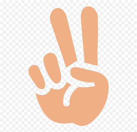 Victory Hand Emoji Clipart - Sign Language,Victory Emoji - free transparent emoji - emojipng.com