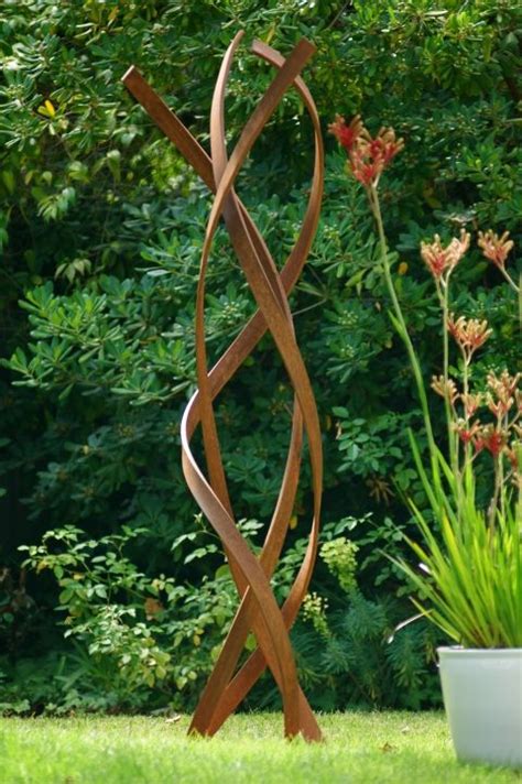 Kismet | Modern Outdoor Sculpture/Terra Sculpture | Metal garden art, Metal sculptures garden ...