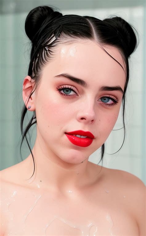 Billie Eilish red lipstick by Croqs on DeviantArt