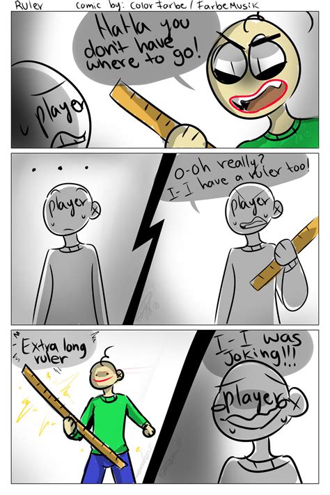 Baldi's Basics Comic - Ruler by FarbeMusik on DeviantArt