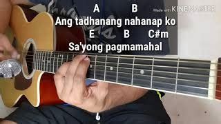 Ikaw At Ako by Moira (Acoustic Minus One/Lyrics/Instrumental/Karaoke with Guitar Chords) Chords ...