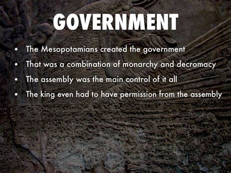 Government Of Ancient Mesopotamia by Tyler Bailey