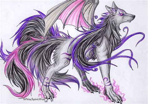 Gallery For > Purple Anime Wolf | Anime wolf, Wolf spirit animal, Fantasy wolf