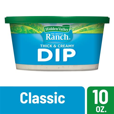 Hidden Valley Ready-to-Eat Dip, Classic Ranch, 10 Oz - Walmart.com ...