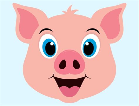 Cute Pig SVG Cut Files Pigs Clipart Pig Face Clip Art | Etsy Canada