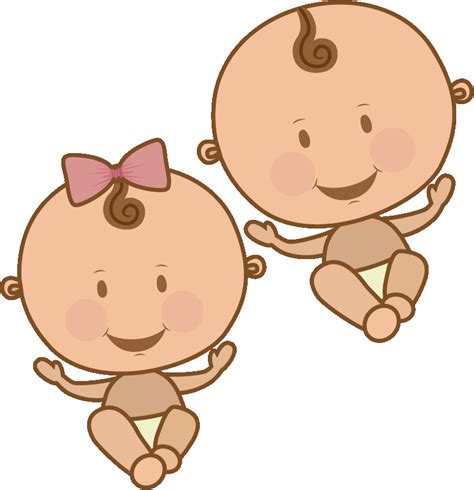 Cartoon twin babies Baby t-shirt - TenStickers