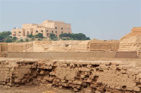 Premium Photo | Ruins of babylon and palace of saddam hussain. babylon, iraq. ishtar gate and ...