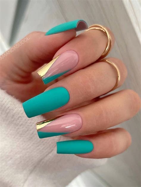 Turquoise & Teal Nails: 60+ Stunning Designs and Colors | Stijlvolle ...