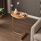 Amazon.com: Edloe Finch Side End Table Solid Wood Legs with Brass Top Gold : Everything Else