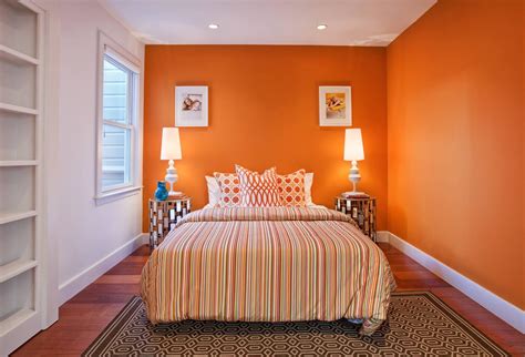 Orange Colour Bedroom Ideas