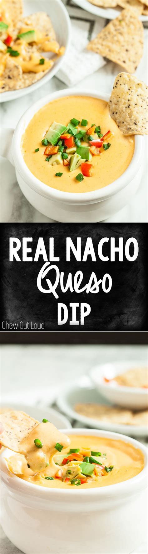 Homemade Nacho Queso Dip | Recipe | Diy easy recipes, Homemade nachos, Healthy appetizer recipes