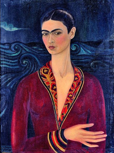 Frida Kahlo (1907-1954), Self Portrait in a Velvet Dress, 1926. | Kahlo paintings, Frida kahlo ...