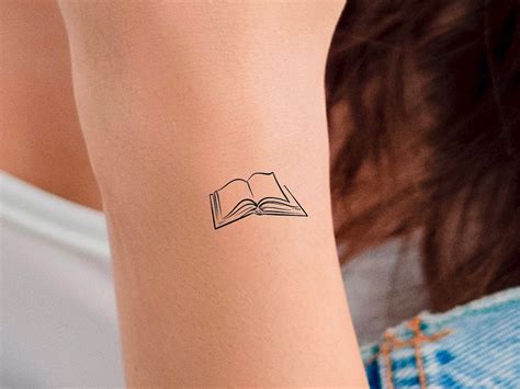 Open Book Temporary Tattoo - Etsy