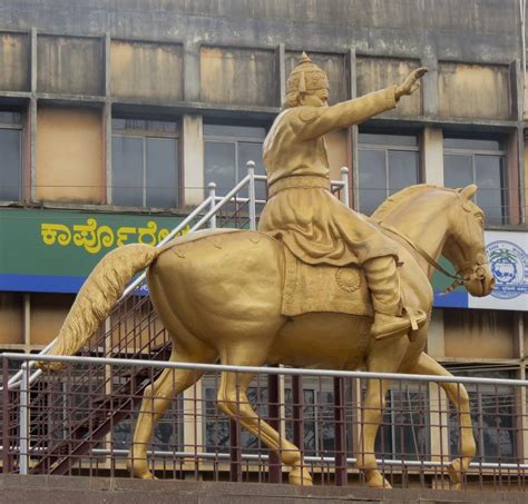 Equestrian statue of Basava in Hubli, Karnataka India