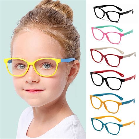 New Children Glasses Frame Anti blue Rays Glasses Soft Silicone Frame Children Flexible ...