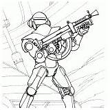 Coloring Page  Costume Spaceguard sketch template