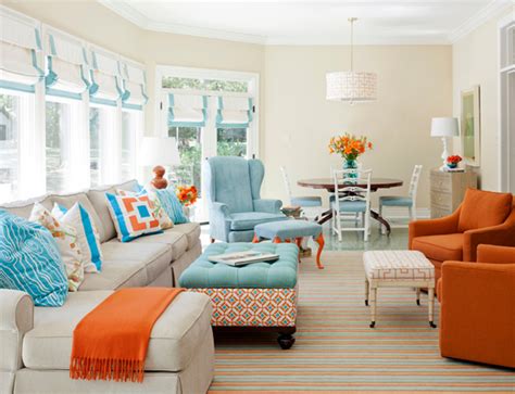Blue & Orange Color Scheme Ideas | InteriorHolic.com