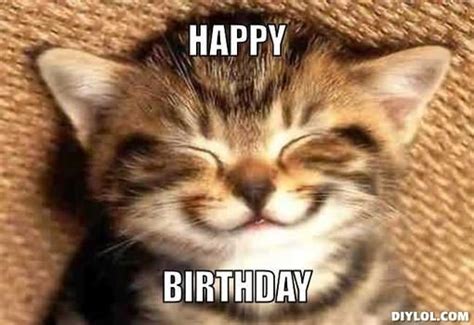 cat birthday meme - Google Search #compartirvideos.es #happybirthday … | Happy birthday funny ...