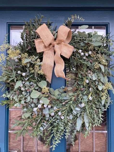 Eucalyptus Christmas Wreath | Cafe des Fleurs | Florist Bouquets Rye