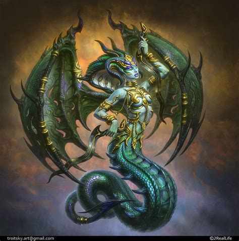 ArtStation - Naga, ivan troitsky | Naga, Artwork, Cool photos