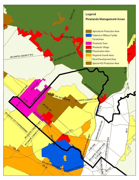 Galloway Pinelands Zoning Map - Protecting the New Jersey Pinelands and ...