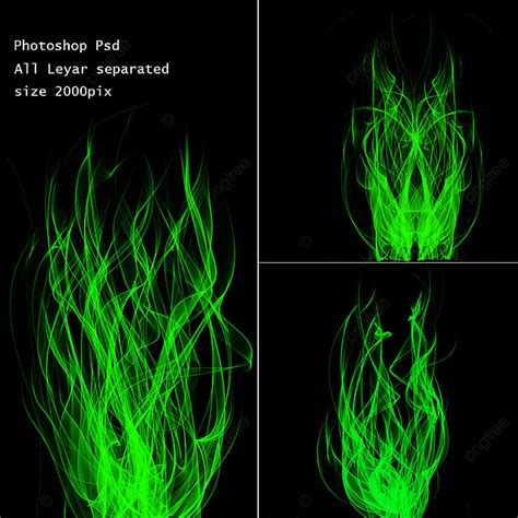 Green Flame PNG Transparent, Green Flame Design, Background, Abstract Background, Abstract PNG ...