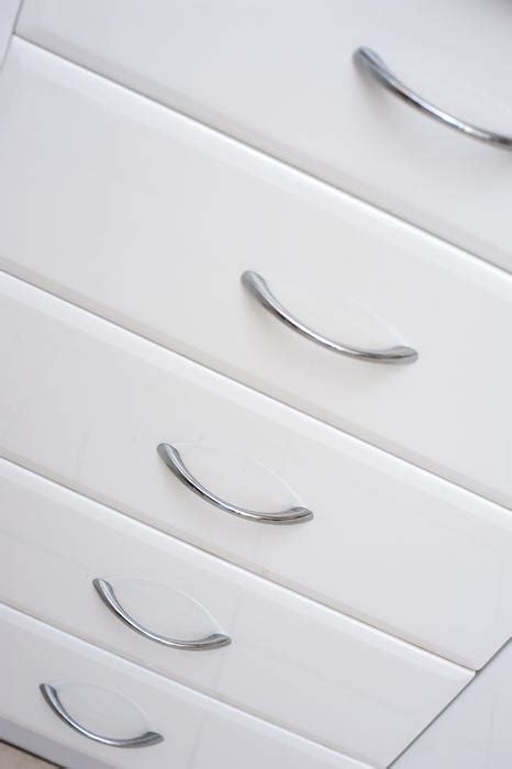 Free Stock Photo 8223 Set of white kitchen drawers | freeimageslive