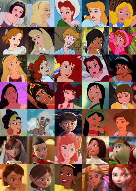 Disney princesses........from OLD to NEW | Disney girl characters, Disney female characters ...