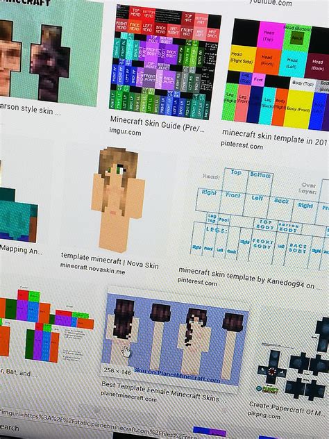 I was looking for skin templates to make my own minecraft skin.. And I ...