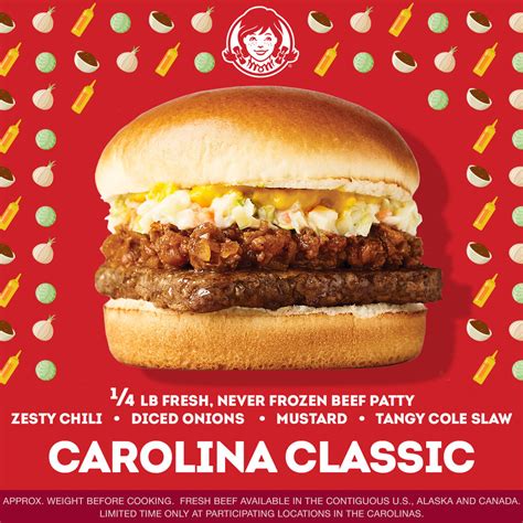 Carolina Restaurant Group Announces Wendy's Packs A Southern Punch with The Carolina Classic Burger