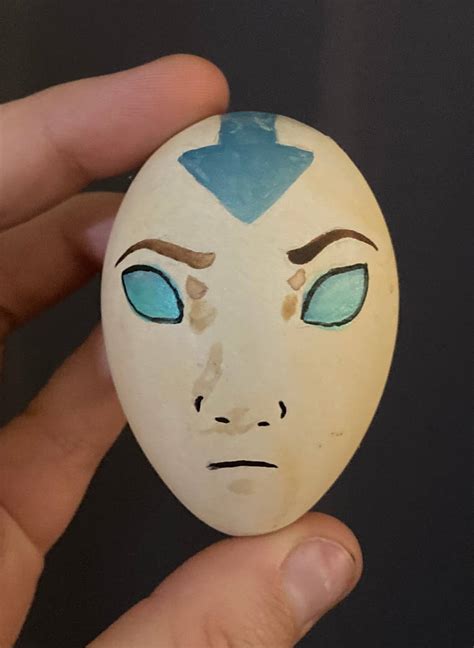 Avatar State Aang watercolor egg by furretfanatic on DeviantArt