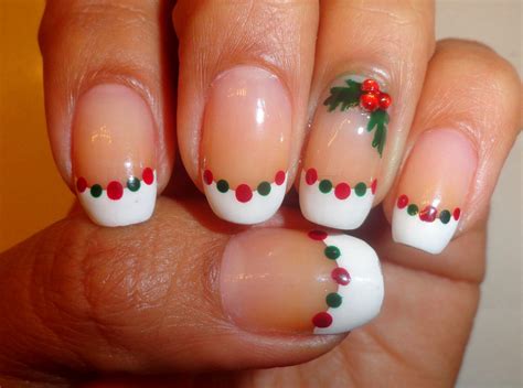 Aesthetic Christmas Nails French Tip