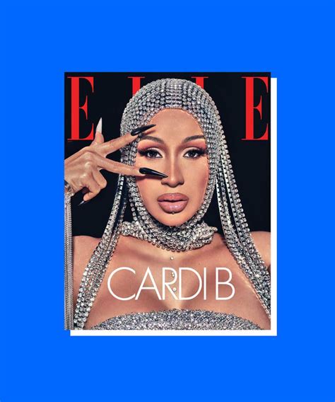 Cardi B Shows Off Piercings On Cover Of Elle Magazine