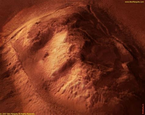 The Face on Mars (i.e. the Cydonia Masif) Rendered from a combination ...