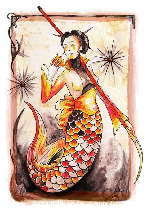 Maidens of the Seven Seas - Koi Mermaid from Japan | Mermaid art, Merfolk, Mermaid