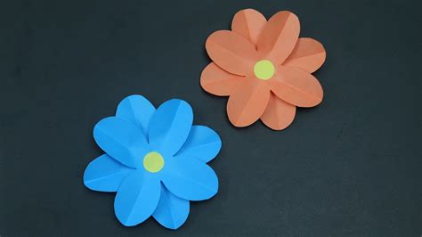 How to Make Very Easy Petal Flower - DIY Simple Paper Flower Making ...