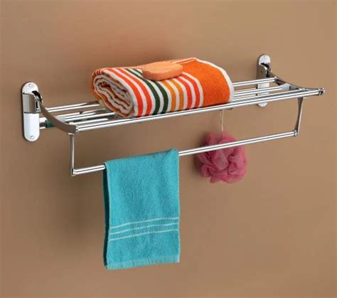 Callidus Deluxe Stainless Steel Folding Towel Rack for Bathroom/Towel ...