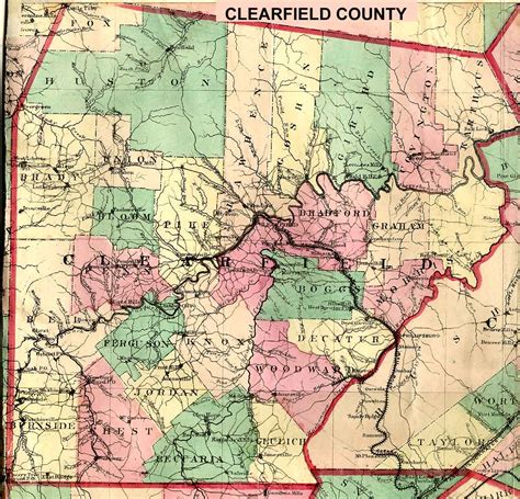 Map Of Clearfield County Pa - Shela Dominica