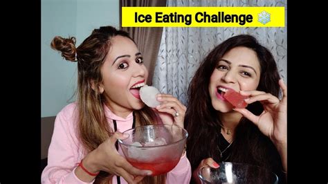 Ice Eating Challenge #iceasmr #icechallenge - YouTube