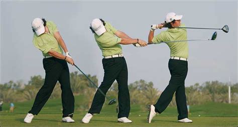 Rory McIlroy Perfect Golf Swing Sequence : Aggressive Body Rotation ...